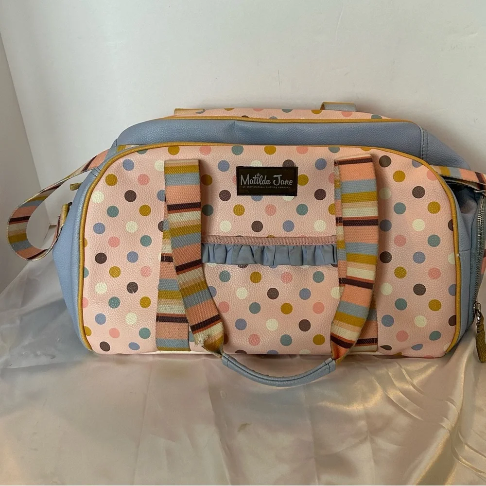 Matilda Jane‎ Just Imagine Sleepover Duffle Bag With Shoe Compartment Girls Tote